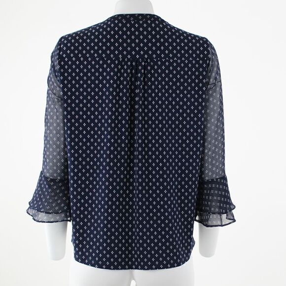 Charter Club Petite Printed Pintuck Top - Picture 3 of 5